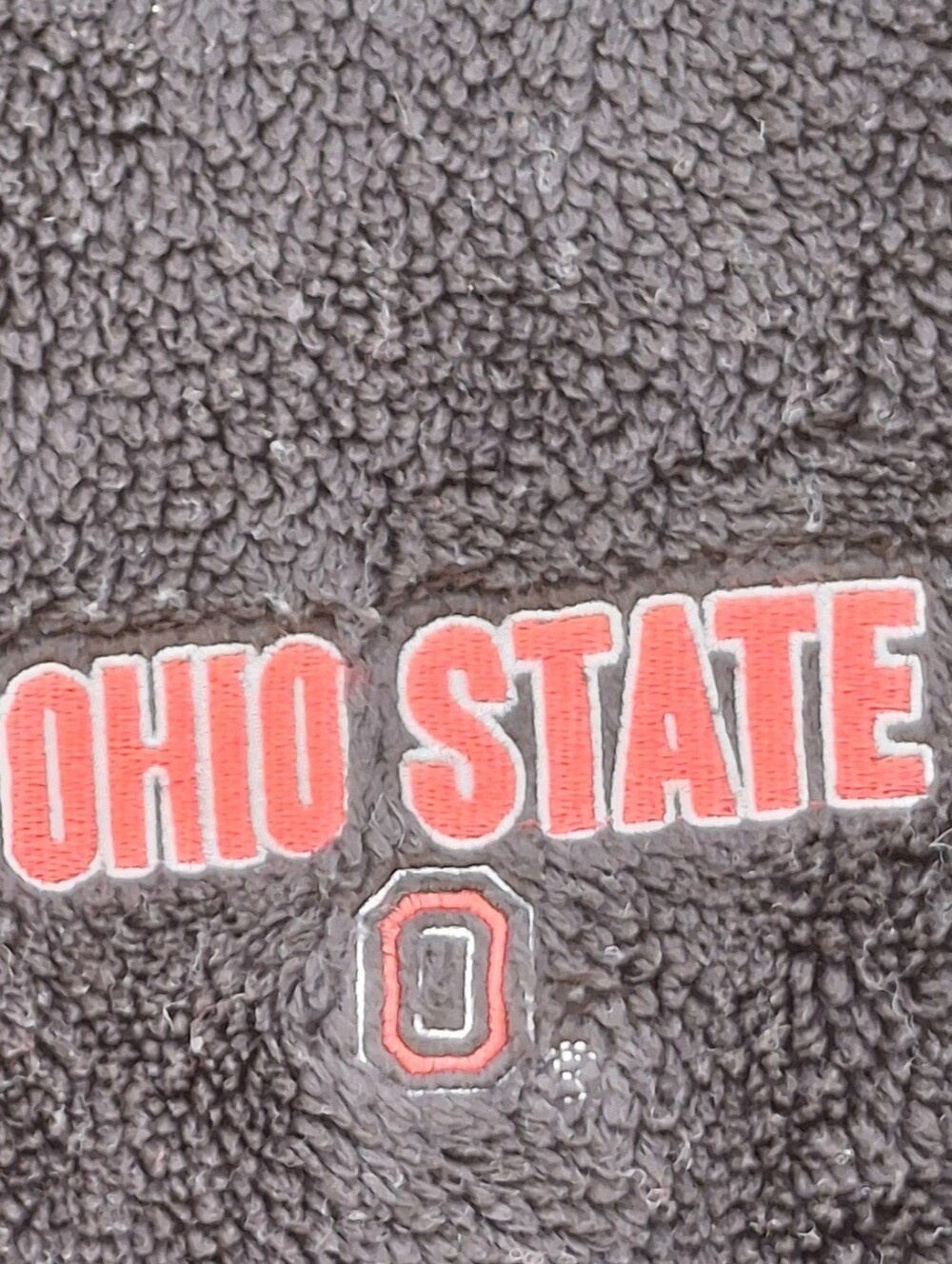 Vintage Y2K Ohio State Buckeyes Fleece Black Quarter Zip Pullover Size Medium - Picture 8 of 16